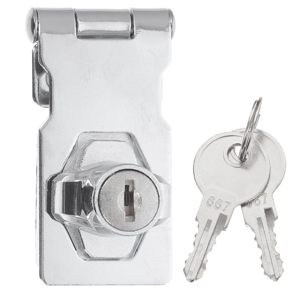 FRCOLOR 1 Set Glass Display Showcase Locks Multi purpose Cabinet Door Buckle Look,1.97"X1.97"X0.59"