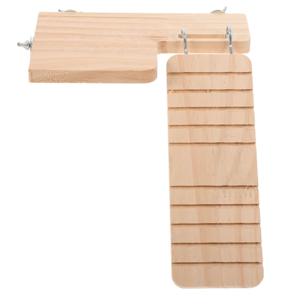 FRCOLOR 1 Set Hamster Cage Hanging Plaything Wooden Platform Pet Waterproof Ladder Stand