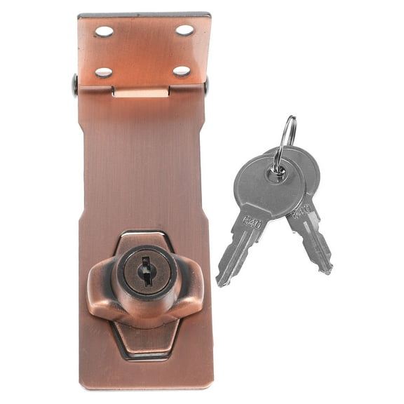 FRCOLOR 1 Set Hasp Latch Padlock Latch Barn Door Lock Padlock Hasp Padlock Hinge Latch