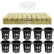 FRCOLOR 1 Set Hydroponic Plant Growing Kit Hydroponics Planter Plastic Planter Mineral Wool For Hydroponics