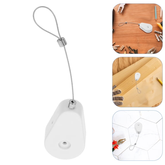 FRCOLOR 1 Set Of Retractable Cable Tether Lock Anti-lost Steel Wire Rope Security Wire Box Telescopic Anti Theft Cable Cases Anti Theft Supplies