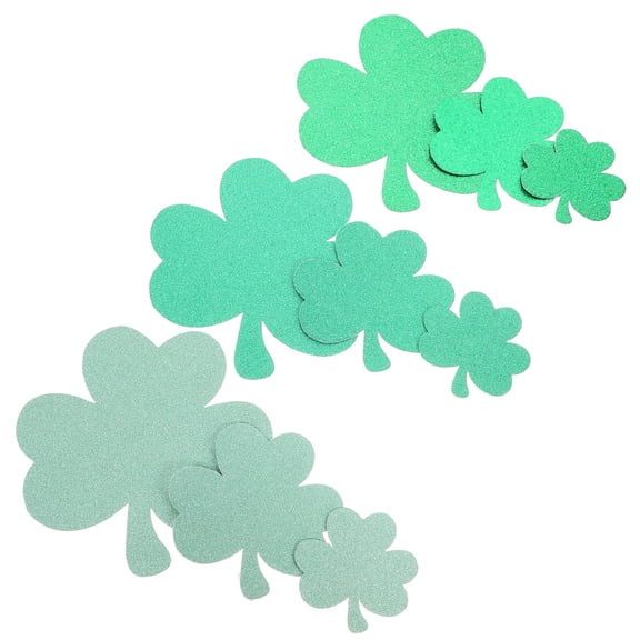 FRCOLOR 1 Set Paper Cutouts Shamrock Paper Cutouts Delicate Kindergarten Wall Shamrock Decors