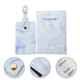 thumbnail image 1 of FRCOLOR 1 Set Passport Holder and Luggage Tag Set Decorative Passport Protection Cover Travel Accessory, 1 of 8