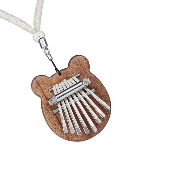 FRCOLOR 1 Set Practical Kalimba 8 Keys Thumb Piano Thumb Musical Instrument (Brown)