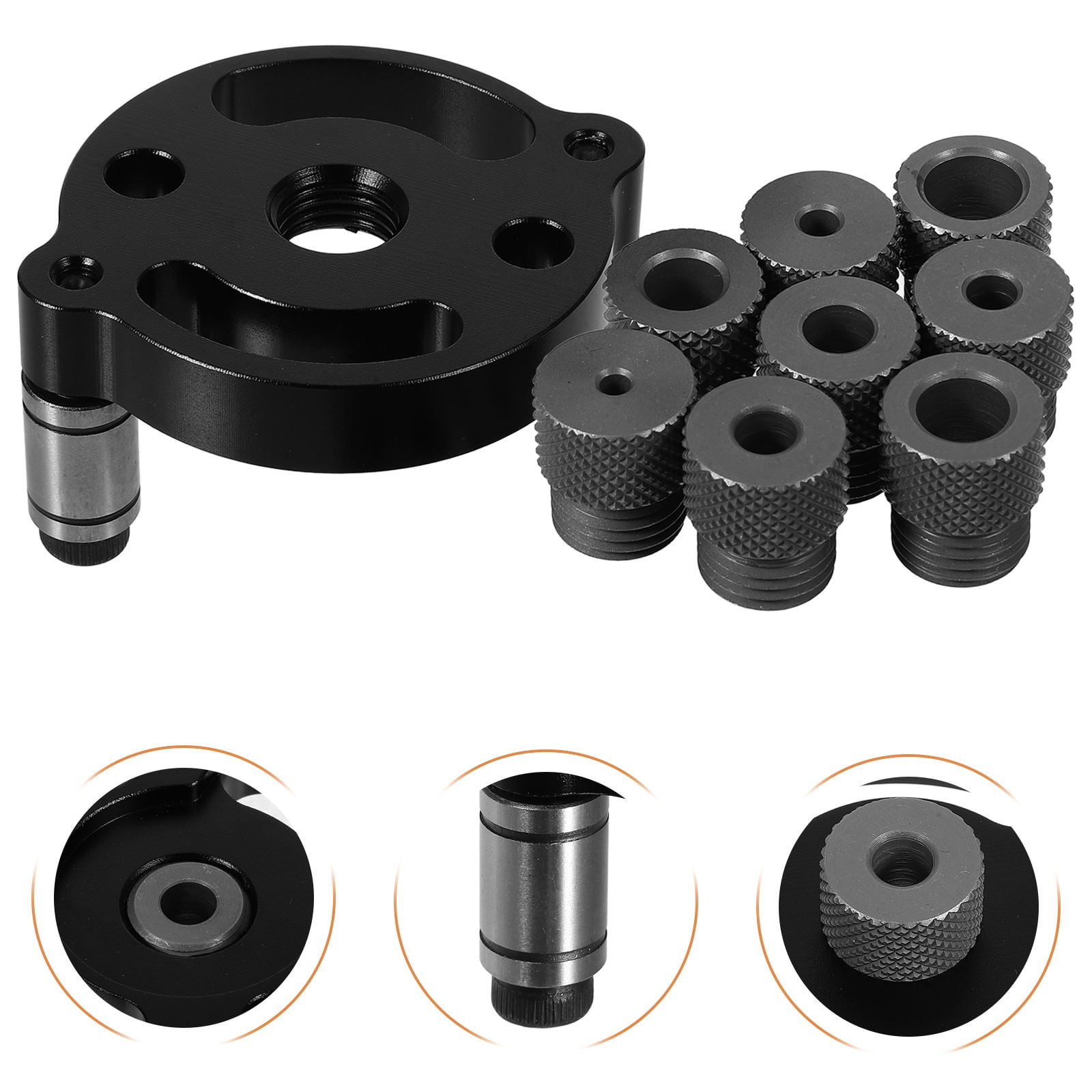 FRCOLOR 1 Set Precision Self Centering Doweling Jig for Woodworking Drilling Guide Adjustable Locator Made