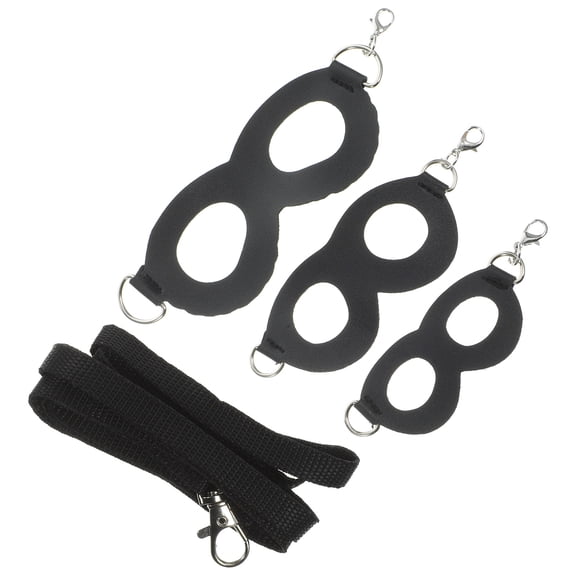 FRCOLOR 1Set Wear Resistant Adjustable Lizard Harness with Black Leash for Outdoor Small Reptile Activity