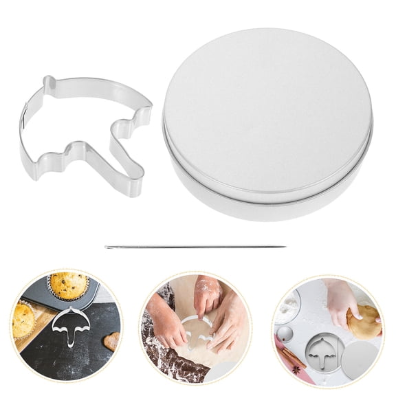 FRCOLOR 1 Set Stainless Steel Cake Cutters Reusable Metal Baking Cutters Small Cookie Cutters