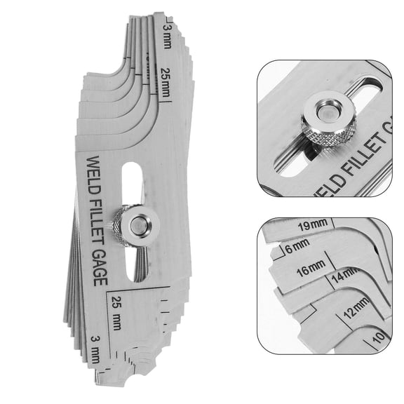 FRCOLOR 1 Set Thickness Gauge Welding Inspection Meter Fillet Weld Meter For Boiler Bridge