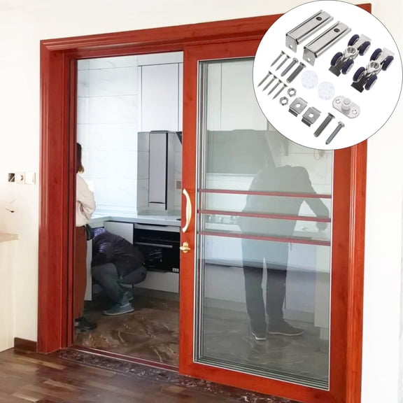 FRCOLOR 1 Set Track Roller Door Tracking Wheels Window Slider Silent Sliding Roller