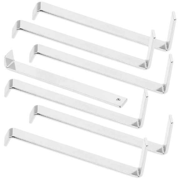 FRCOLOR 1 Set Vinyl Siding Hooks S-shaped Stainless Steel Hanging Siding Hooks Wall Board Punch-free Hooks