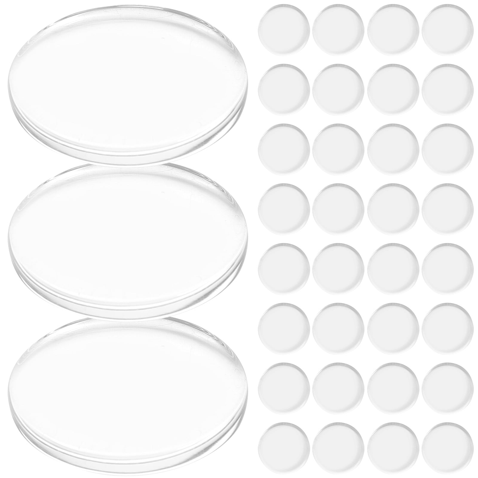 FRCOLOR 1 Set of DIY Fridge Clear Glass Cabochons Fridge Making Materials