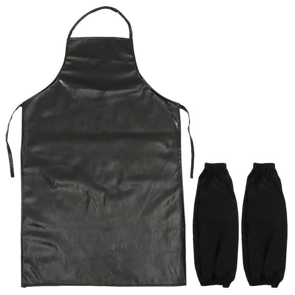 FRCOLOR 1 Set of Kitchen Apron Chef Cooking Supply Aprons with Oversleeves for Women Men Professional,43.31"X25.2"(LxW)