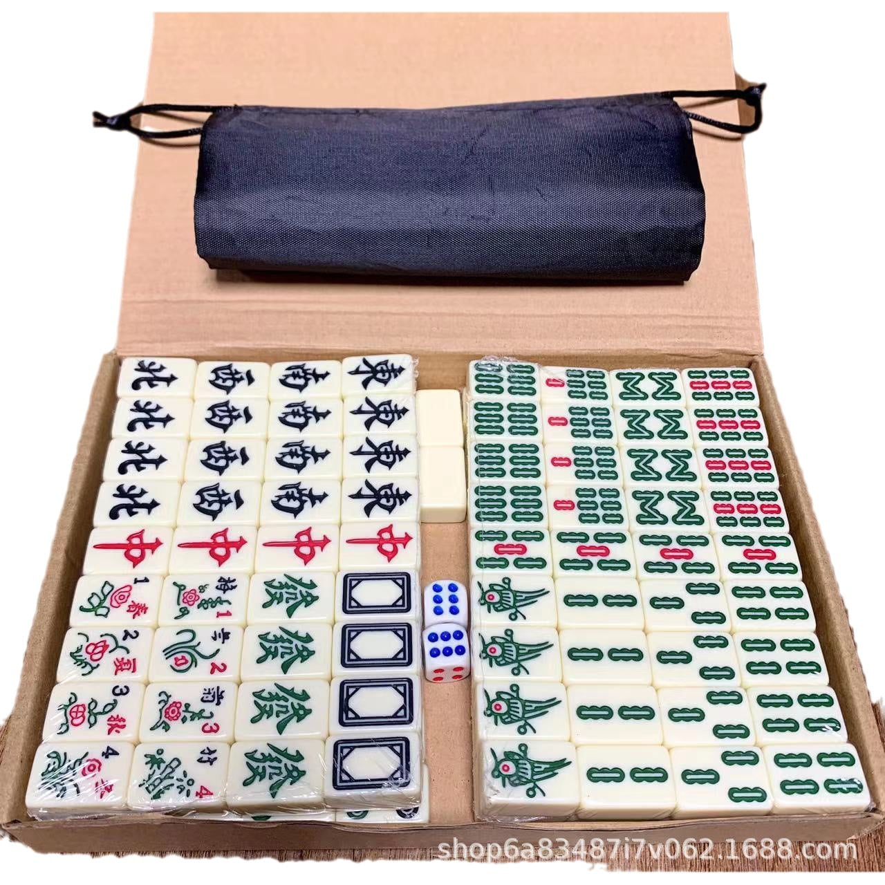 FRCOLOR 1 Set of Table Mini Mahjong Kit Mini Mahjong Set Funny ...