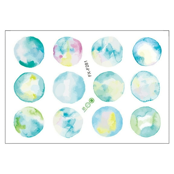FRCOLOR 1 Sheet Ocean Theme Wall Art Watercolor Bubble Wall Decals Bathroom Wall Art Decor for Bedroom Kids Room Decoration
