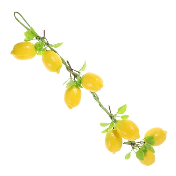 FRCOLOR 1 String Fake Fruit Artificial Lemon Decorations Lifelike Fruit Food Model Vivid Lemon Decoration