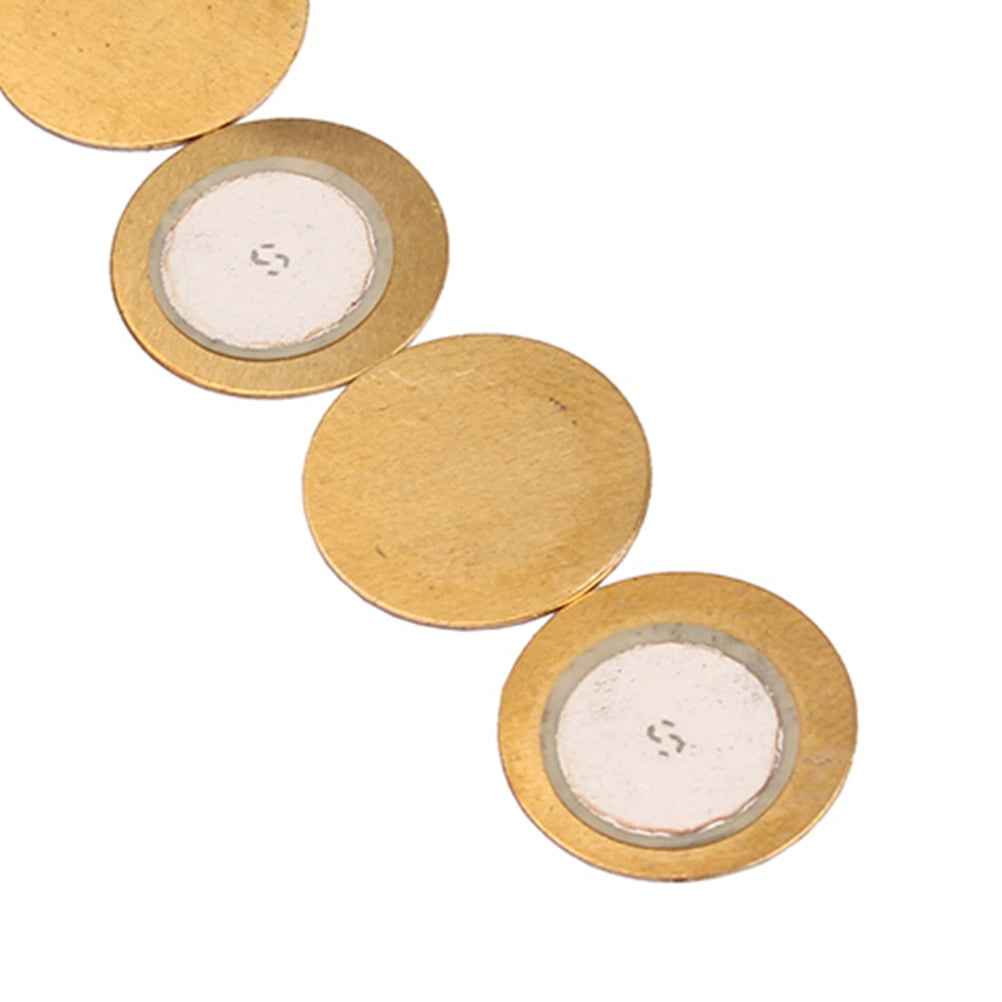 FRCOLOR 10 PCS 35mm Diameter Piezo Discs Piezoelectric Copper Ceramic ...