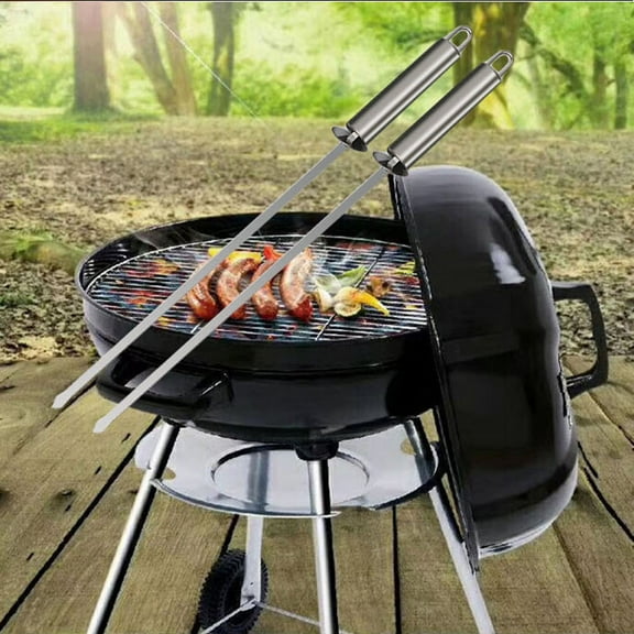 FRCOLOR  10 PCS Grill Heat-proof Handle Baking Needle Hygienic Barbecue Sticks Hiking