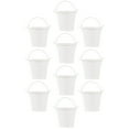 thumbnail image 1 of FRCOLOR 10 PCS Serving Pail Small Iron Bucket Small Plant Bucket Child 6.2X6.2CM White, 1 of 8