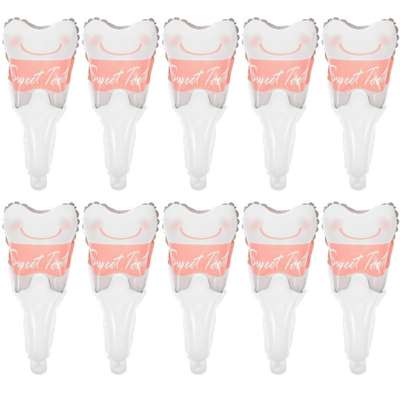 FRCOLOR  10 Pcs Air Balloon Pump Inflator Space Themed Party Tooth Father