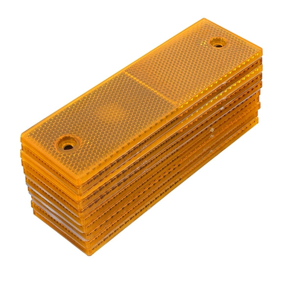 FRCOLOR 10 Pcs Automotive Reflector Reflectors for Trailers Tape Warn Yellow
