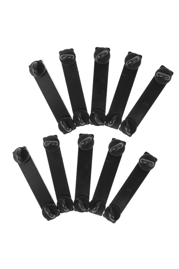 10 Pcs Brooch Keepers Enamel Pin Locking Backs Locks Crafts Black