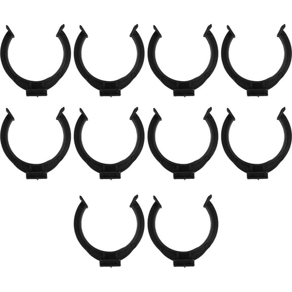 FRCOLOR 10pcs Plastic Cabinet Leveling Clips for Toe Kick Board Black Color Fits Various Cabinets