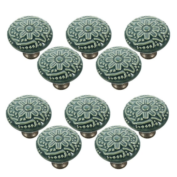 FRCOLOR 10 Pcs Ceramic Pulls for Dresser Shape Drawer Handles Knobs Cupboards Draws Mother