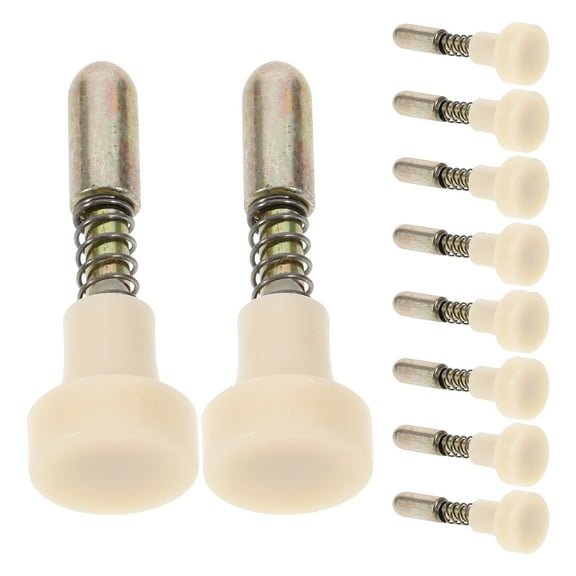 FRCOLOR 10 Pcs Door Spring Latch Rods 4.00X1.50X1.50CM Beige