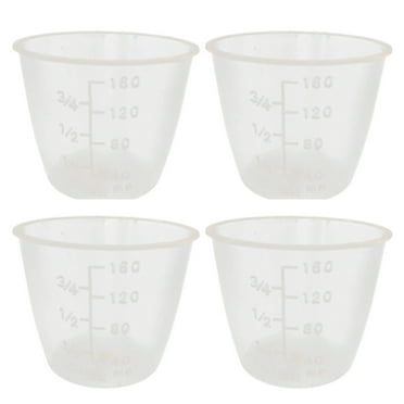 FRCOLOR 10 Pcs Food Grade Plastic Rice Measuring Cup Rice Cooker Measurement Tools for Dry and Liquid Ingredients (160ml)