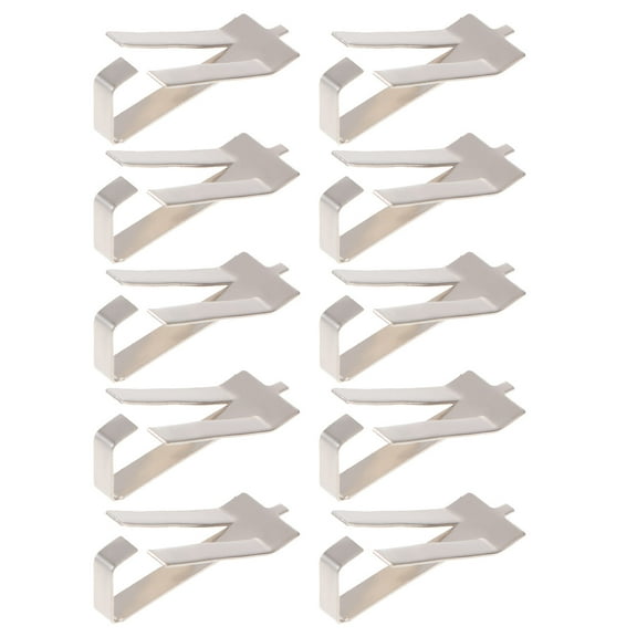 FRCOLOR 10 Pcs Glass Bed Clips Spring Steel Glass Bed Spring Turn Clips Platform Clamps