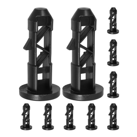 10pcs Wheelie Bin Lid Hinge Pins Replacement for 240L Trash Bins Outdoor Garbage Can Connectors Plastic Hinge Pins Accessories