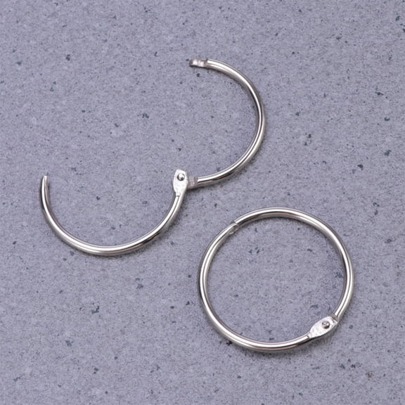 FRCOLOR 10 Pcs Holder Binders Split Ring Office 0.4X7.8X7.8CM