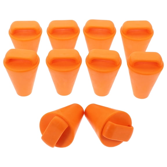 WASHWEPE 10Pcs Orange Boat Drain Plug Made with Flexible Tpe for Marine and Kayak Use
