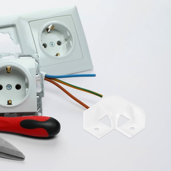 FRCOLOR 10 Pcs Line Light Housing Kit 3.50X3.50X1.80CM White