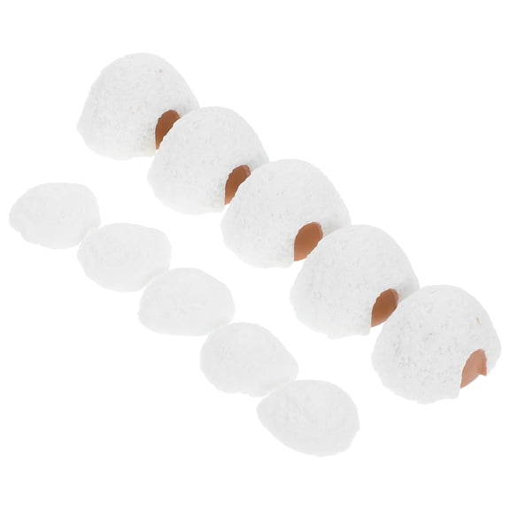 FRCOLOR 10 Pcs Mini Figurines Landscape Tree Micro-landscape Igloo