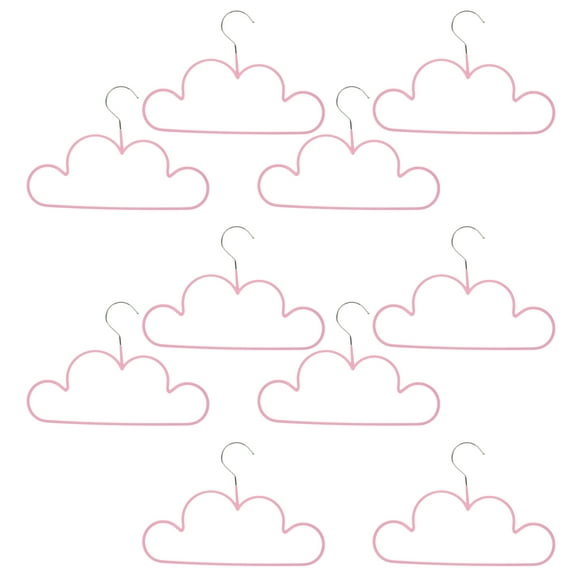 FRCOLOR  10 Pcs Nonslip Pant Hangers with Clips Space Saving Non-slip Travel