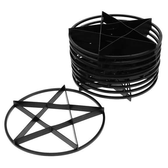 FRCOLOR  10 Pcs Outdoor Plant Lift Flower Pot Feet Risers Base Black