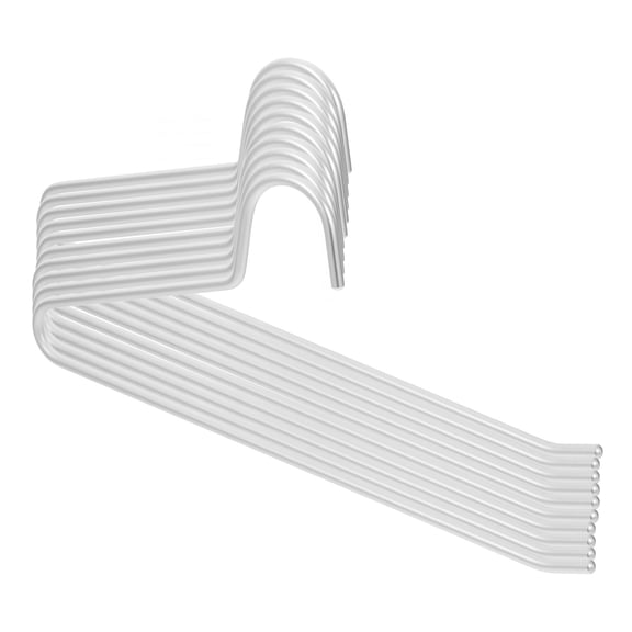 FRCOLOR 10 Pcs Pants Aluminum Alloy Trouser Stand Slacks Hanger Man 33.00X14.50X1.00CM