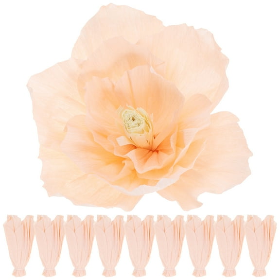 WASHWEPE Stereoscopic Flowers Paper for Wedding and Birthday Party 10Pcs 7.9X7.9in