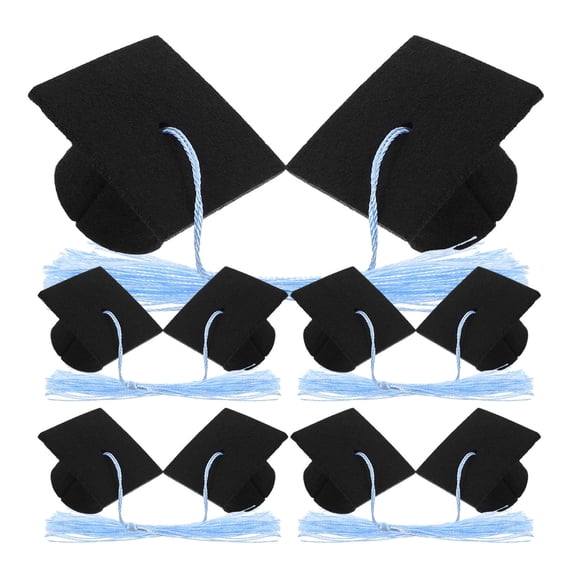 FRCOLOR 10 Pcs Party Birthday Bachelor's Hat Decoration Man 5.50X5.50X3.20CM