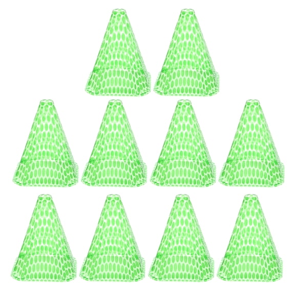 LABSERRON 10Pcs Garden Cloches Plant Covers in Green with Airflow and Light Penetration Feature