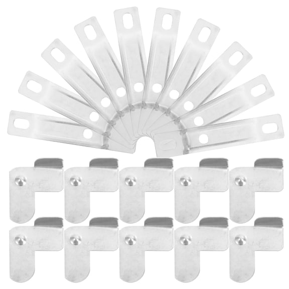 10pcs Silver Iron Ceiling Light Clips for Secure Mounting with Universal Compatibility and