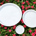 thumbnail image 1 of FRCOLOR 10 Pcs Round Plastic Planter Tray Practical Flowerpot Tray 26.5X22cm White, 1 of 8