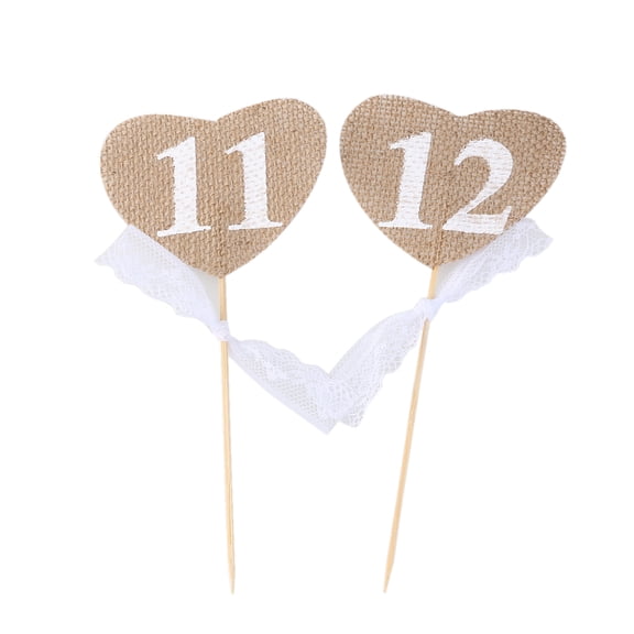 FRCOLOR 10 Pcs Rustic Wedding Decorations Table Numbers Vintage Wedding Table Numbers