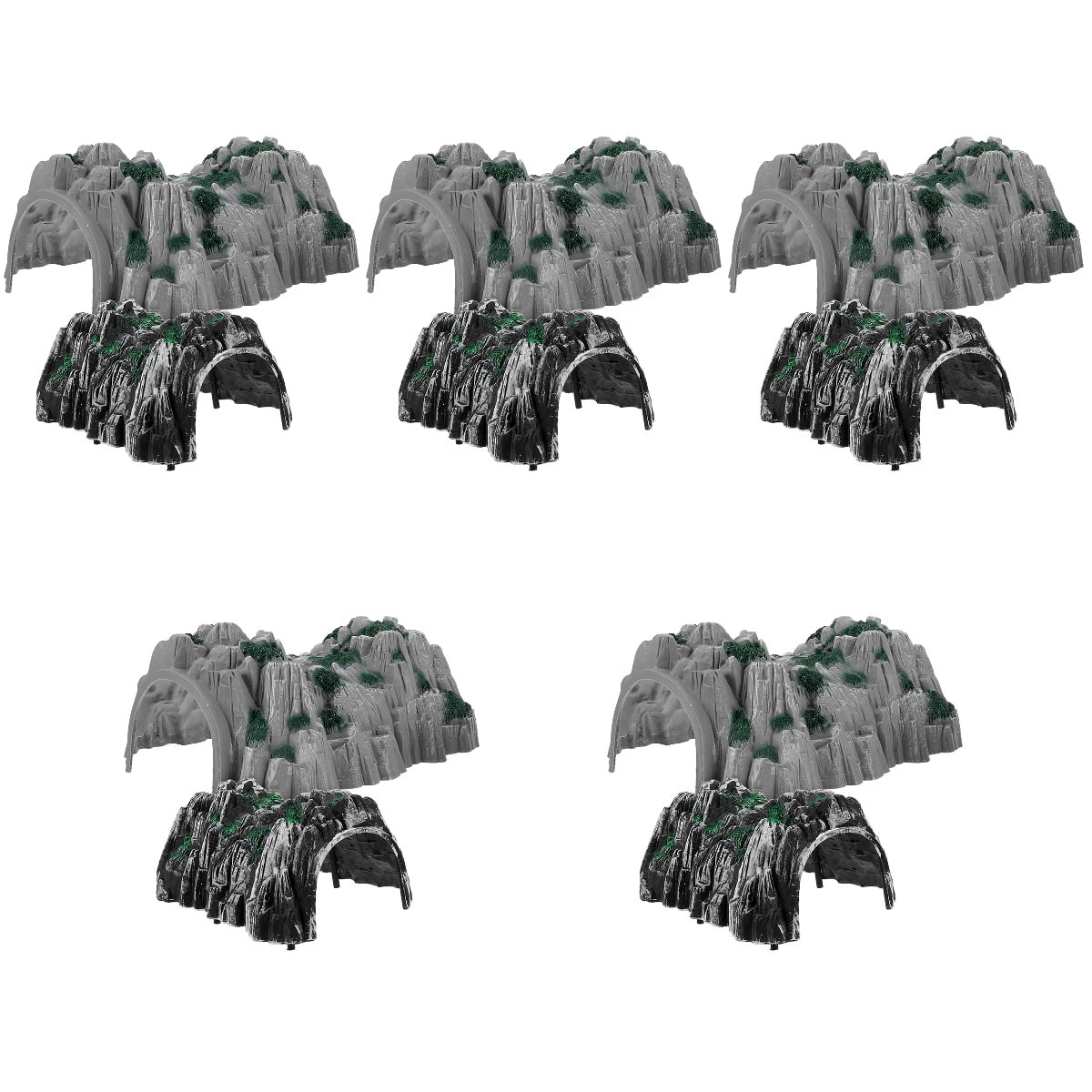 Model Cave Train FRCOLOR 10 Pcs Simulation Train Tunnel Cave Model Toy Train Tunnel ...