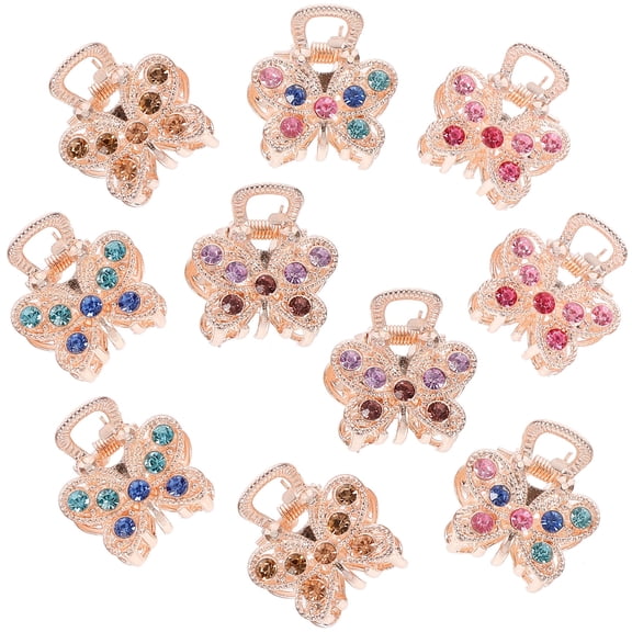 FRCOLOR 10 Pcs Small Hair Clips Hairpin Claw for Thin Bangs Miss