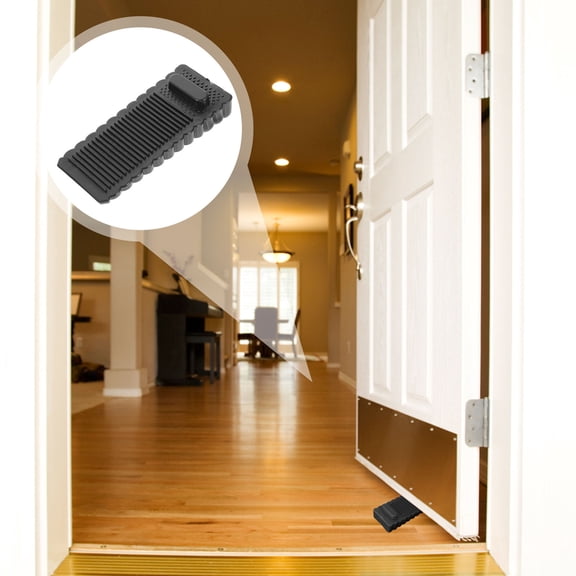 FRCOLOR 10 Pcs Storm Door Stopper Stoppers Security Doorstops Black