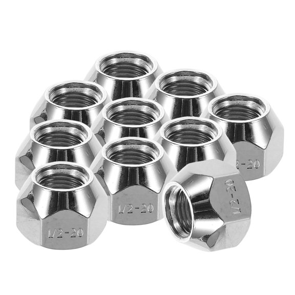 FRCOLOR  10 Pcs Tire Nut Cap Flange Cute Steering Wheel Cover Automatic Silver