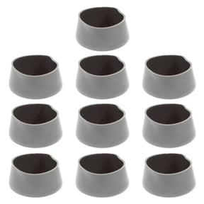 FRCOLOR 10 Pcs Trailer Wheel Hub Dust Covers Bearing Rubber Caps Black