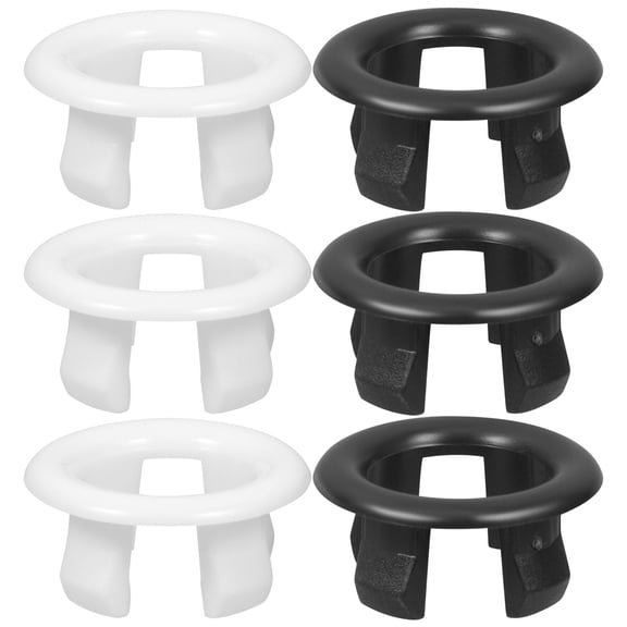 FRCOLOR 10 Pcs Tub Overflow Plate Overflow Ring 2.90X2.90X1.40CM
